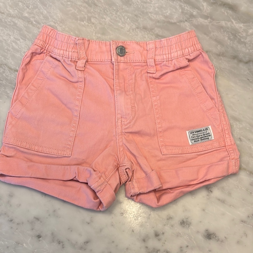 GAP Pink Casual Shorts with Cuffed Hem